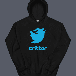 Critter Hoodie Black