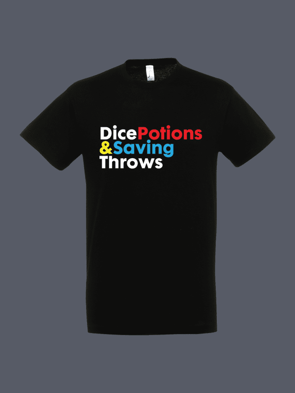 Dice, Potions & Saving Throws T-Shirt