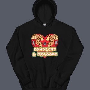 Pixel Heart Hoodie Black