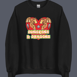 Pixel Heart Sweatshirt Black