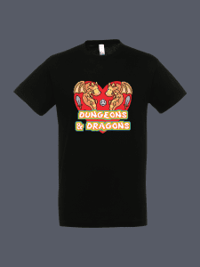 Pixel Heart Tshirt Black