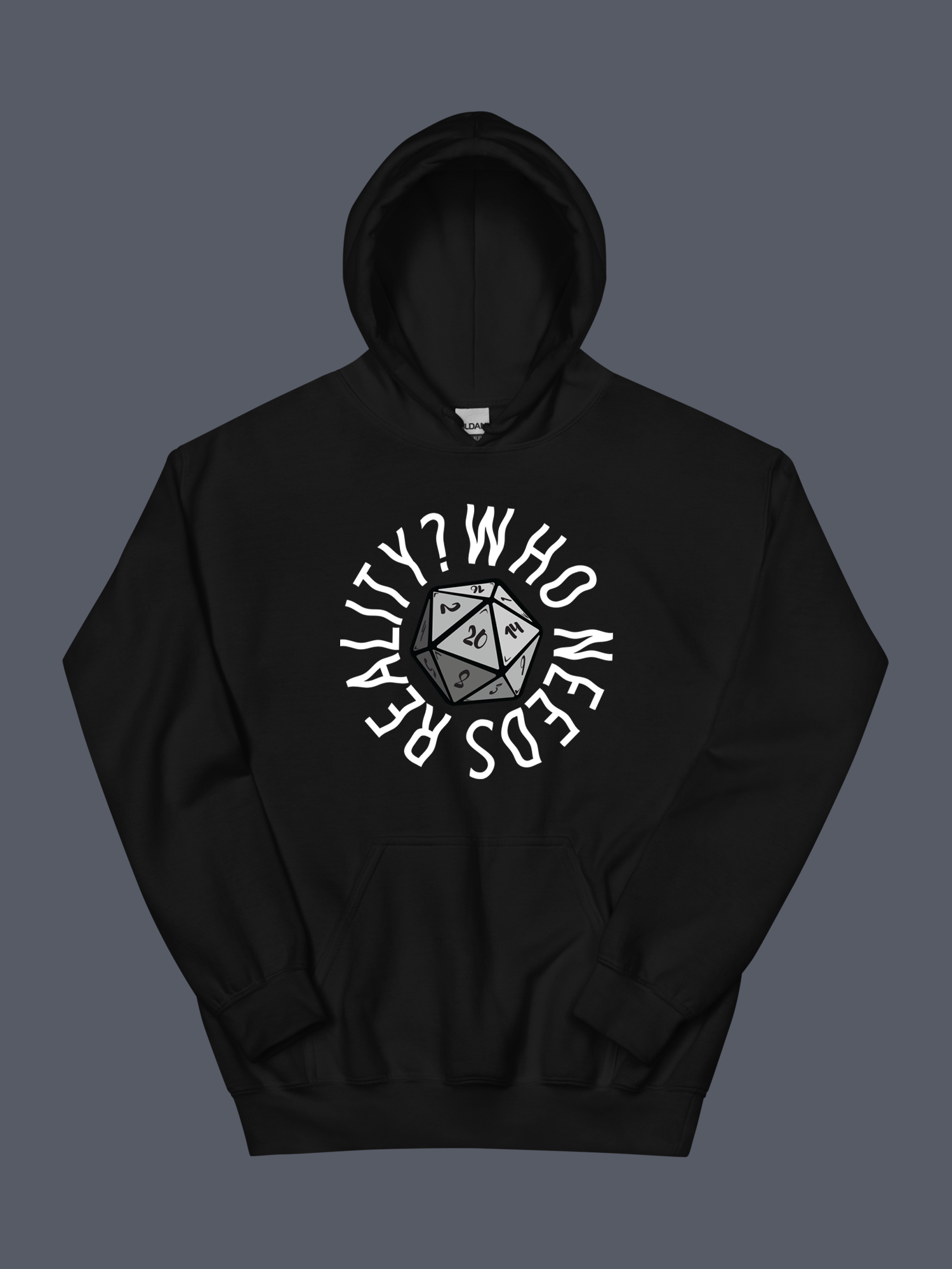Who Needs Reality Hoodie Black