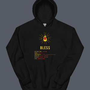 Bless Hoodie Black