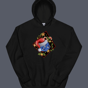 D20 Xmas Hoodie Black