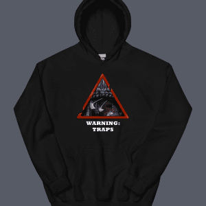 Warning Traps Black Hoodie