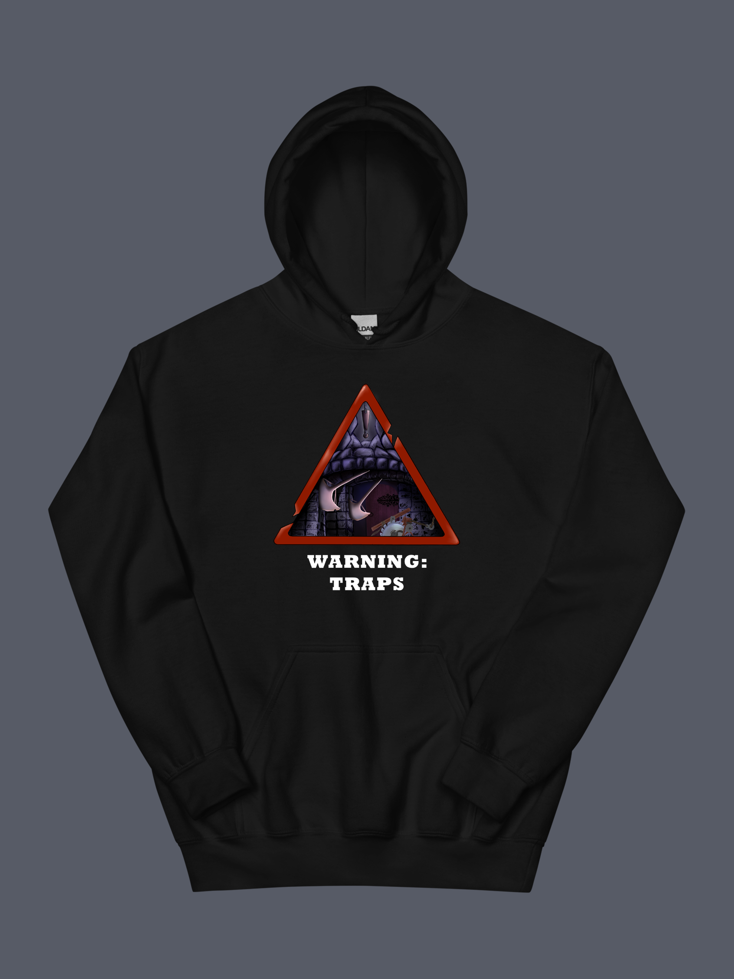 Warning Traps Black Hoodie