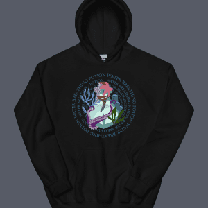 Water Breathing Potion Hoodie Black