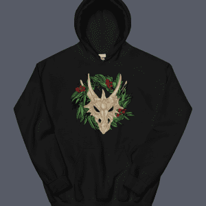 Wreath Of The Dragon Hoodie Black