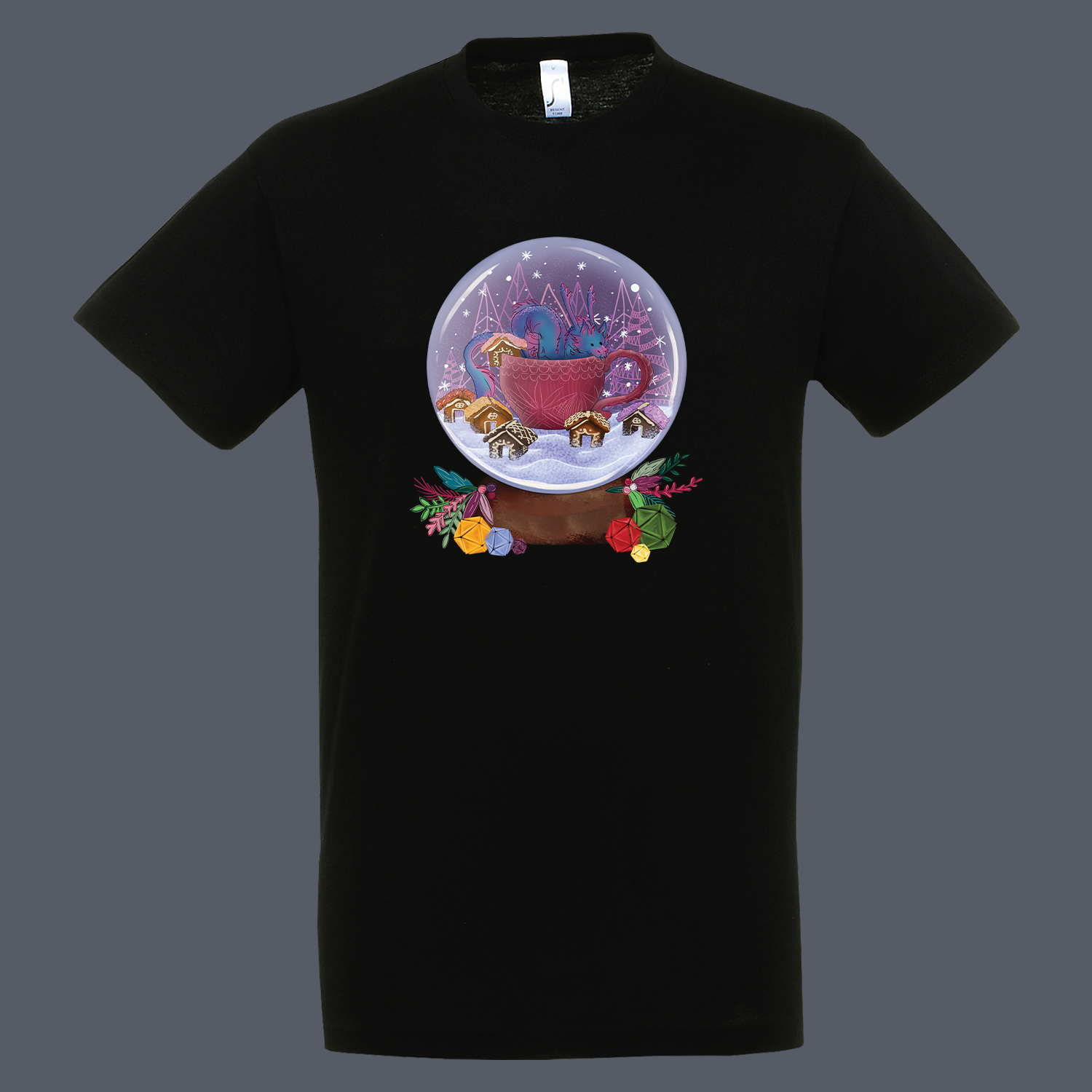 Snow Globe Tshirt Black
